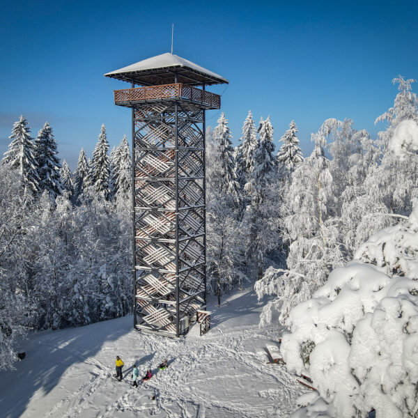 Cмотровая башня Делинькалнс в Алуксненском районе