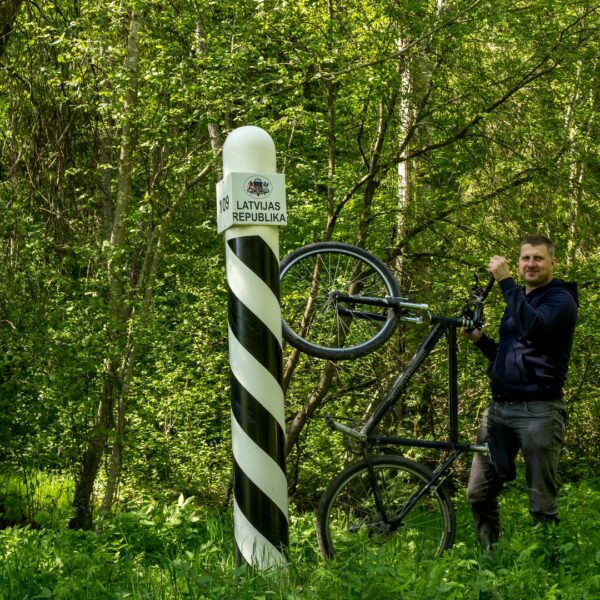 Cycle route in Borderland Estonia - Latvia
