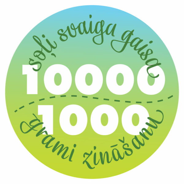 10000 soļi svaiga gaisa, 1000 garmi zināšanu