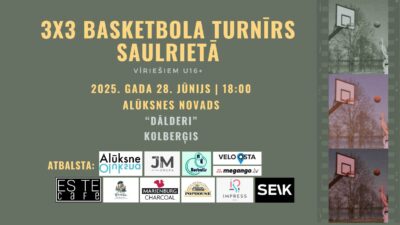 Basketbola turnīrs saulrietā Kolberģis