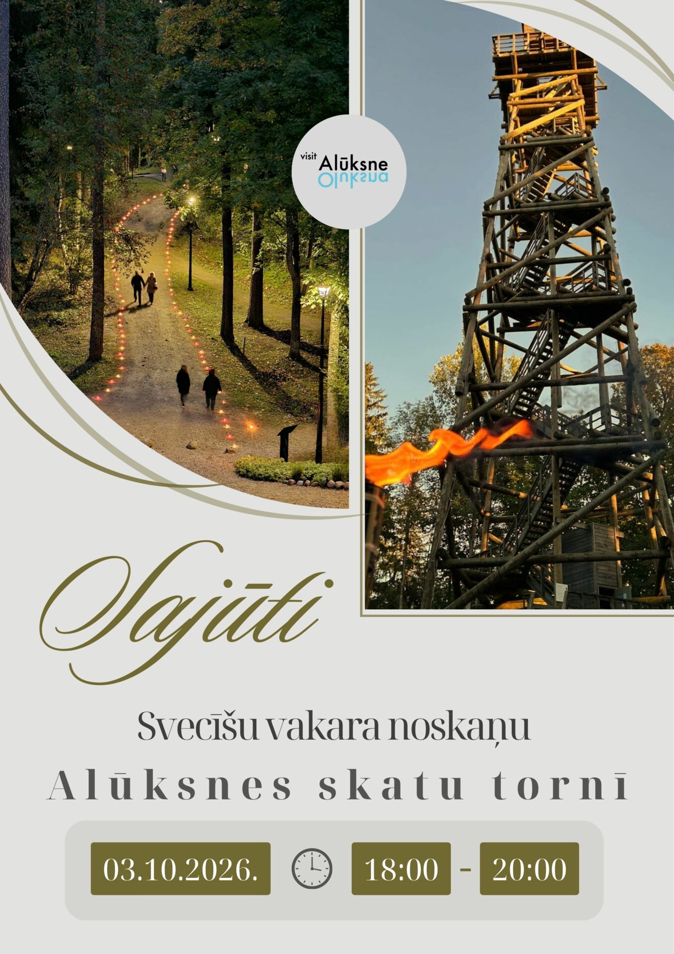 Alūksnes skatu tornis_Svecīšu vakarā