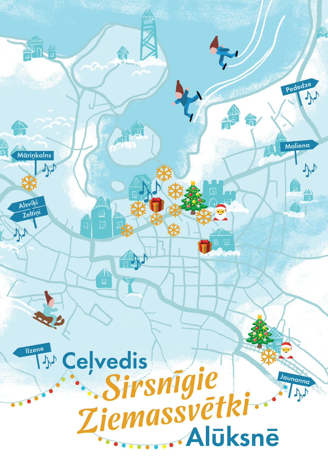 Ceļvedis sirsnīgie Ziemassvētki Alūksnē