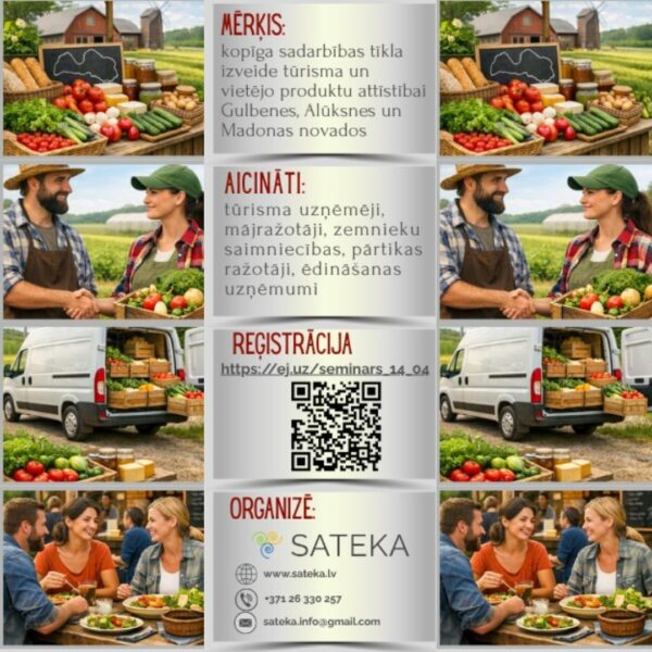 seminārs tūrisma un vietējo produktu attīstībai