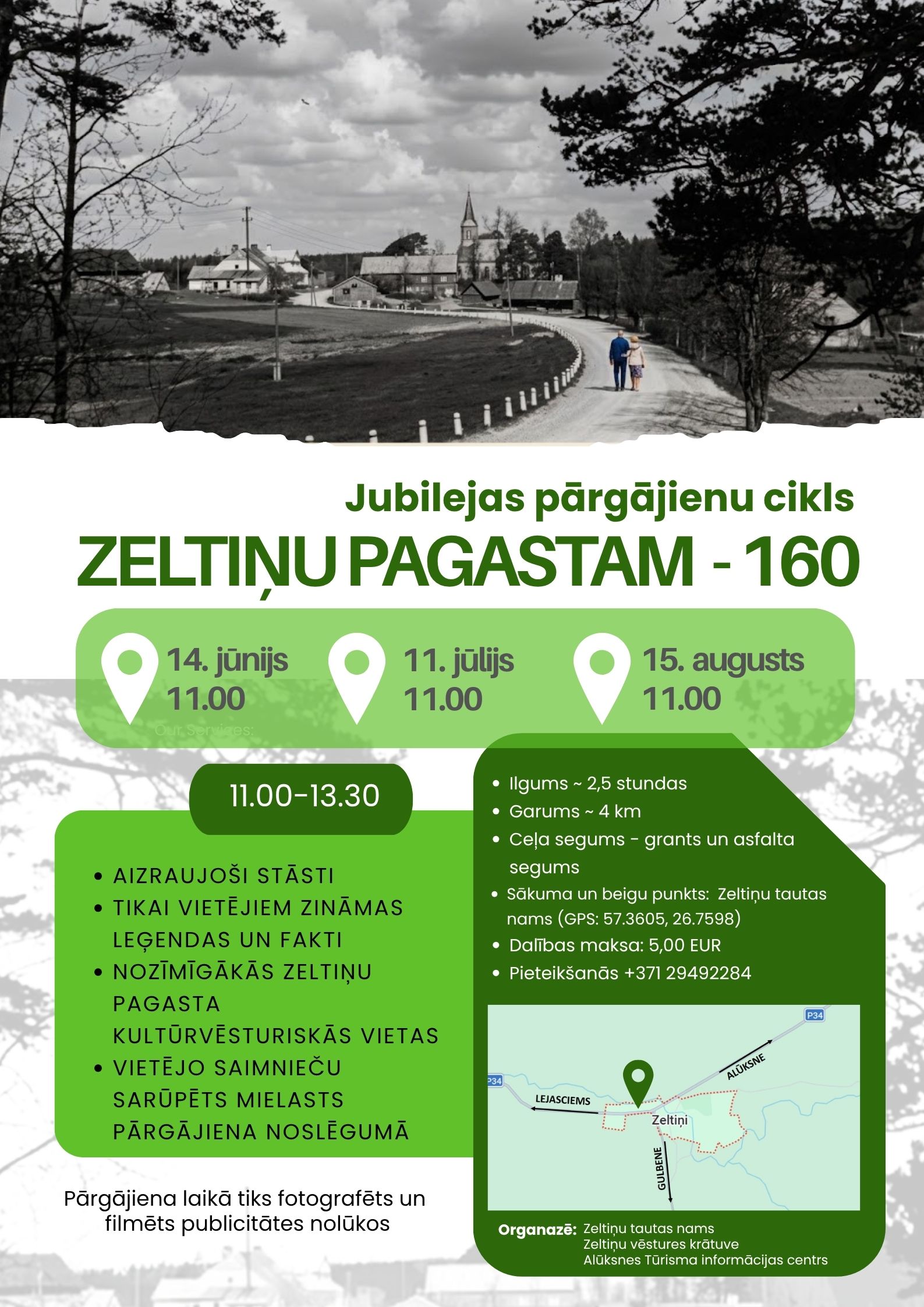 Jubilejas pārgājienu cikls Zeltiņu pagastam 160